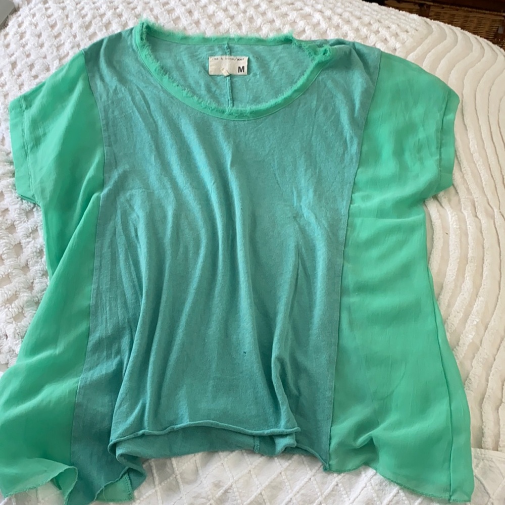 Rag & bone real cotton and sheet top